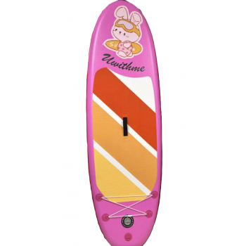 Детский надувной SUP-борд RABBIT 240x78x15 см | Легкий и безопасный | Комплект (весло, насос, рюкзак)