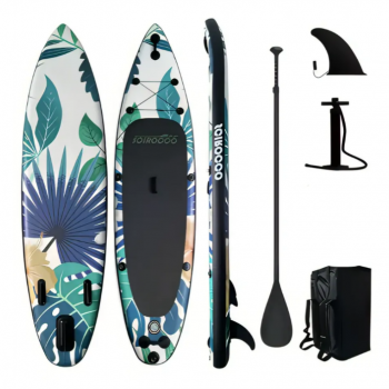 Надувная SUP-доска 320×81×15 см | Грузоподъемность 200 кг | 3 плавника | Полный комплект