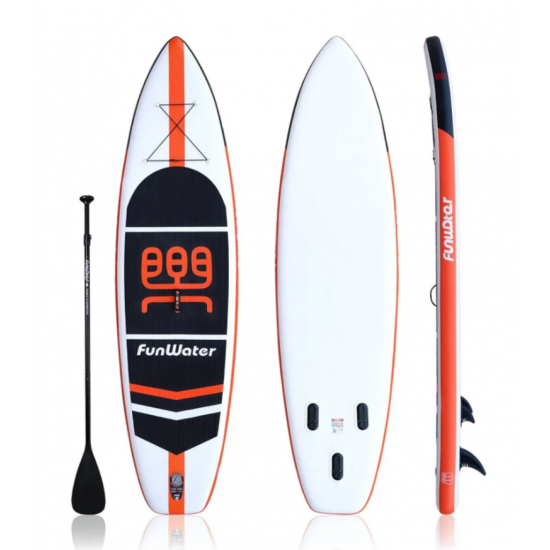 Надувная SUP-доска (335×84×15 см) — для новичков и опытных пользователей, с комплектом насоса и рюкзака фото