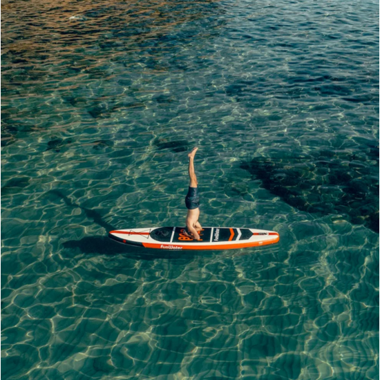 Надувная SUP-доска (335×84×15 см) — для новичков и опытных пользователей, с комплектом насоса и рюкзака фото