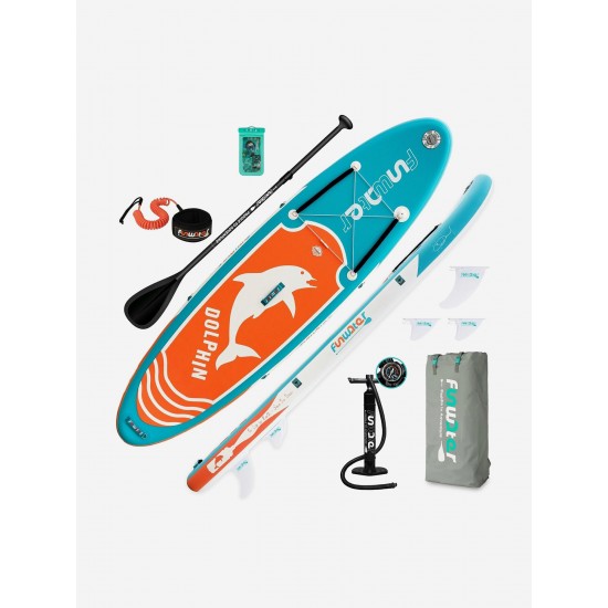 Надувная SUP-доска 320×83×15 см | Грузоподъемность 150 кг | 3 плавника | Комплект для активного отдыха фото