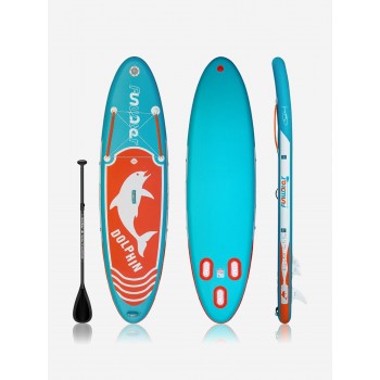 Надувная SUP-доска 320×83×15 см | Грузоподъемность 150 кг | 3 плавника | Комплект для активного отдыха