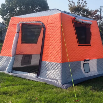 4-местная зимняя палатка MirCamping 2025 | 3-слойная конструкция | Быстрая сборка | Для рыбалки и мобильной бани