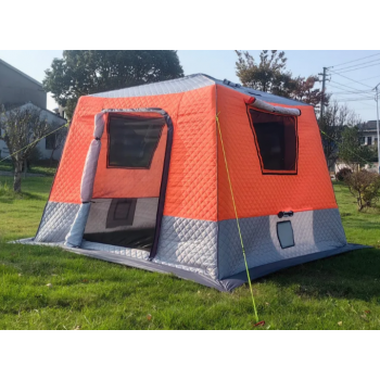 4-местная зимняя палатка MirCamping 2025 | 3-слойная конструкция | Быстрая сборка | Для рыбалки и мобильной бани