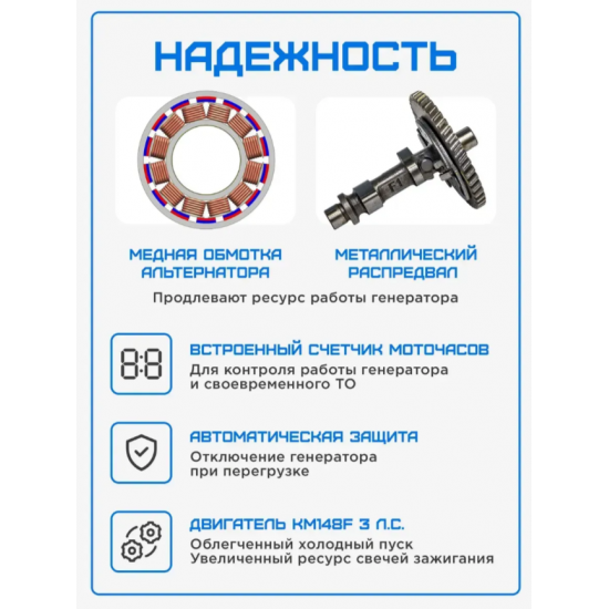 Генератор бензиновый инверторный 1.9-2.1 кВт SGG 2100Si фото