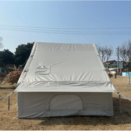 Надувная палатка Terbo CW 4060-6 с навесом 410х300х200 см двухслойная, быстросборная для кемпинга и отдыха фото