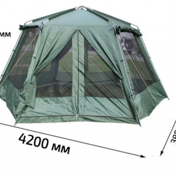 Шатер-палатка 6-угольный, всесезонный, на 5–8 человек — идеал для большой компании на природе и даче