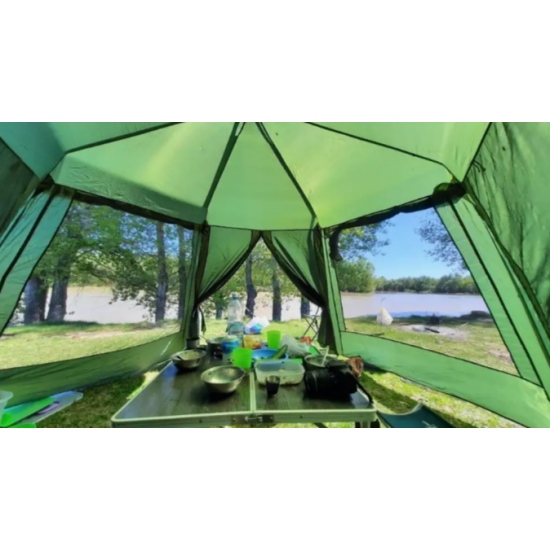Шатер-палатка 6-угольный, всесезонный, на 5–8 человек — идеал для большой компании на природе и даче фото
