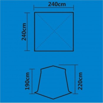 Палатка для зимней рыбалки / мобильная баня