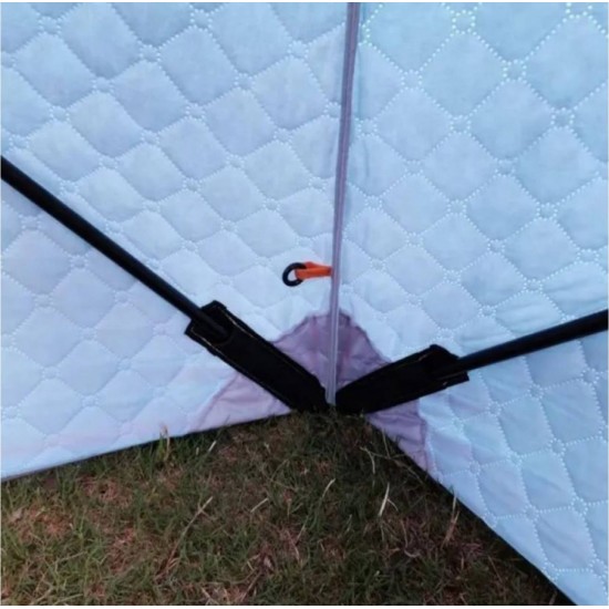 Палатка для зимней рыбалки / мобильная баня фотография