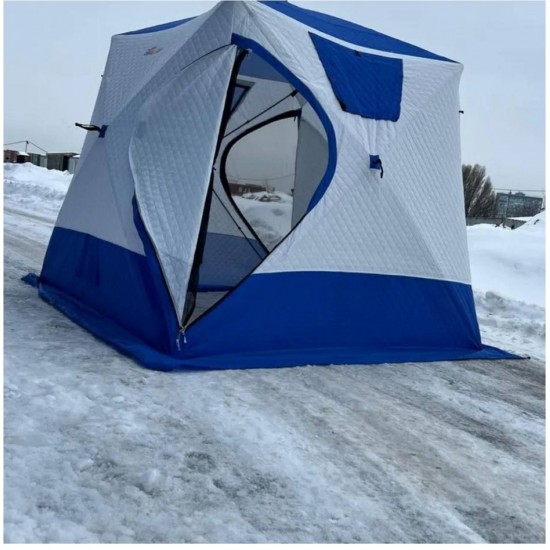 Палатка для зимней рыбалки / мобильная баня фотография