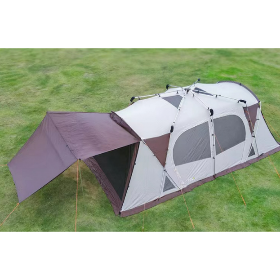 Туристическая палатка 8-местная двухслойная с тамбуром фото