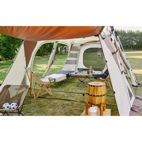 Туристическая палатка 8-местная двухслойная с тамбуром фото