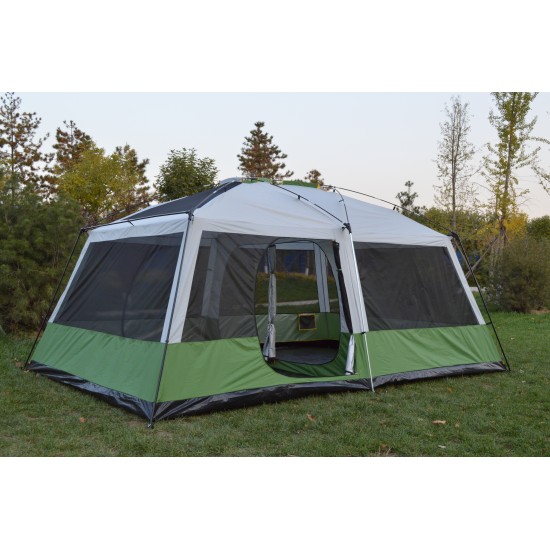 Двухкомнатная палатка-зал с тамбуром и двумя входами фото