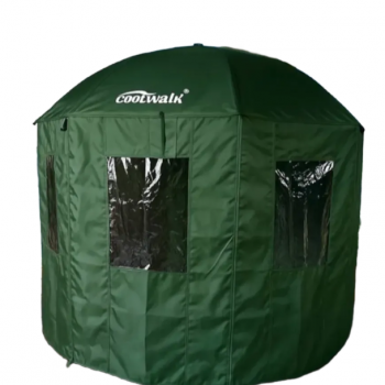 Зонт для карповой рыбалки Coolwalk 220см с навесными стенками 2090