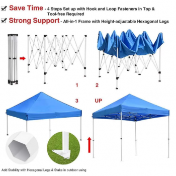 Садовый шатер 6603 CW тент/навес для дачи и кемпинга 300х300х220 см
