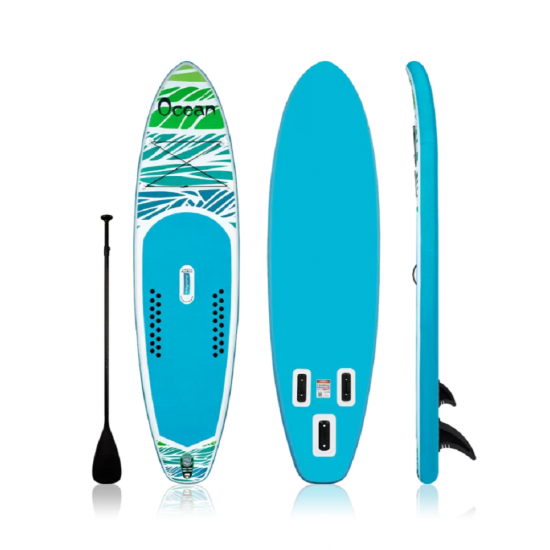 SUP-борд FAYEAN OCEAN 10.6, двухслойный, цвет голубой, белый фото