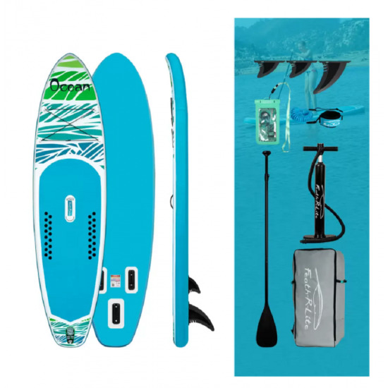 SUP-борд FAYEAN OCEAN 10.6, двухслойный, цвет голубой, белый фото