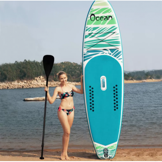 SUP-борд FAYEAN OCEAN 10.6, двухслойный, цвет голубой, белый фото