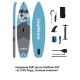Сапборд SUP двухслойный бoрд Uwithmе 320х82х15 blue, цвет синий фото