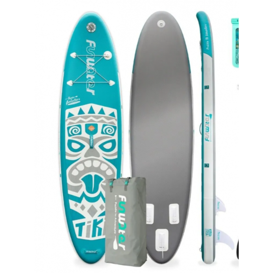 Сапборд FanWater Tiki new white blue 320x84x15 см фото