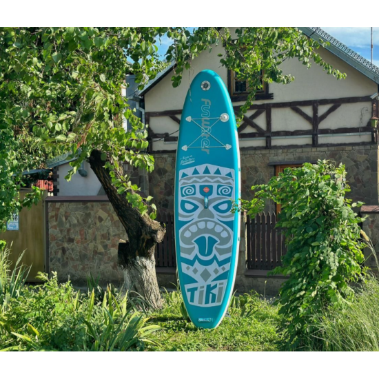 Сапборд FanWater Tiki new white blue 320x84x15 см фото