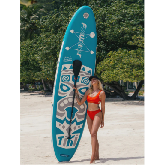 Сапборд FanWater Tiki new white blue 320x84x15 см фото