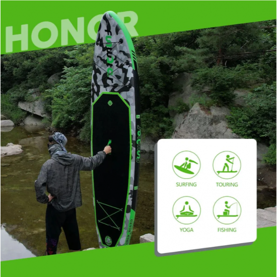 SUP-борд Tech Team САП доска надувная FunWater 335x83x15 см Нonor фото