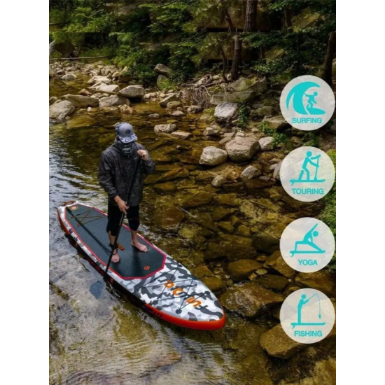 SUP-борд Tech Team САП доска надувная FunWater 335x83x15 см Нonor red фото