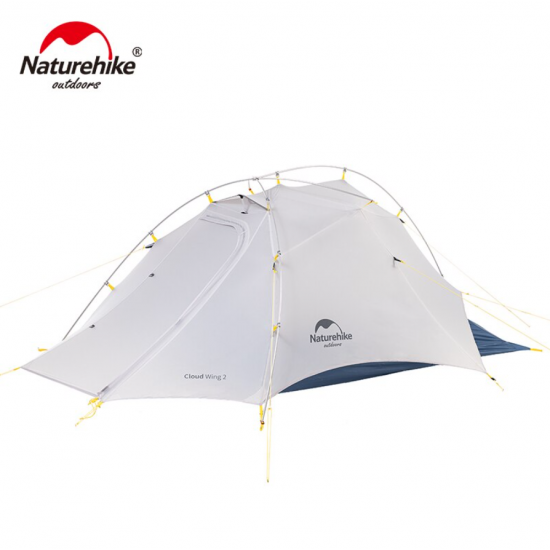 Лёгкая двухместная палатка Naturehike Cloud Up-Wing Si — 1,5 кг, 4000 мм водостойкости, УФ-защита фото