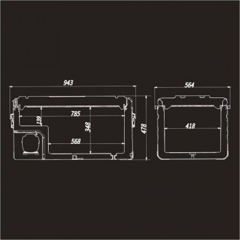 Автохолодильник переносной  AF-H100 (повр. упак.)