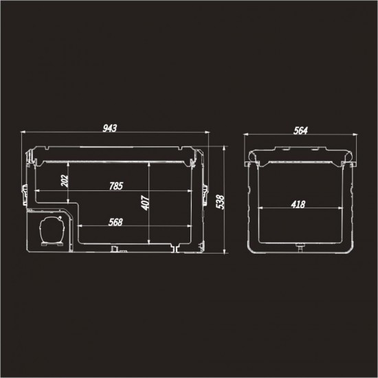Автохолодильник переносной  AF-H120DD (повр. упак.)