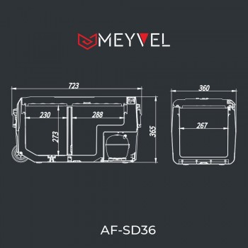 Автохолодильник переносной  Meyvel AF-SD36