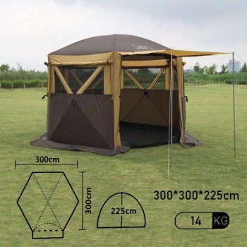 Шатер шестиугольный с полом 3*3 м. Mircamping 2905-S