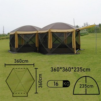 Шестиугольный шатер с полом 3,6*3,6 м Mircamping 2905-2TD